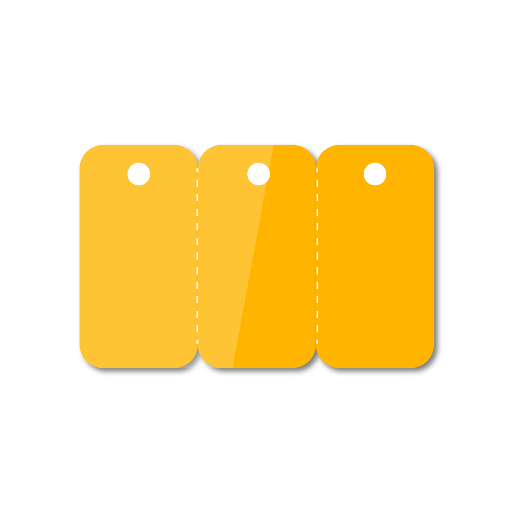 Show details for Customised Plastic 3 Up Fob Cards